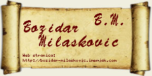 Božidar Milašković vizit kartica